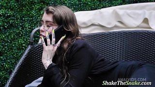 Shake The Snake - a Small Titties Supermodel is Double Penetrated Sensually by her BFF.