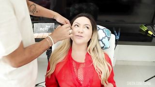 Behind the Scene from Busty brazilian Rafaella Denardin doing dp with 3 big cocks and swallows their loads And Young exotic Brazilian Rebeca Villar gets fucked by 3 Big cocks with intense Airtight DP