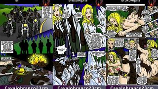 NEGROS PAUZUDOS SALVANDO A ESPOSA BRANCA 01 (ARTE)