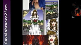 NO DIA DO CASAMENTO ESPOSA E DOMINADA POR PAUZUDOS (ARTE)