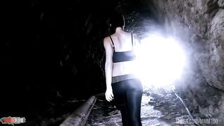 She plays Lara Croft and gets her ass fucked hard