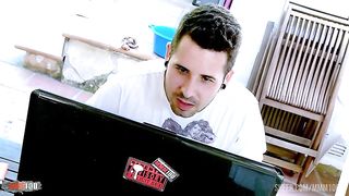 Anal porn video game with hot brunette with hairy pussy