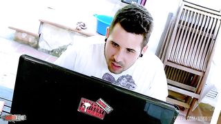 Anal porn video game with hot brunette with hairy pussy