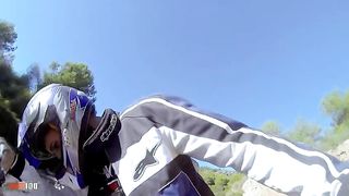 With her huge natural tits she gets ass fucked on the quad