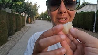 ON A PUBLIC STREET MUTUAL SHARING OF A FROZEN CUM CUBE OF 10 LOADS