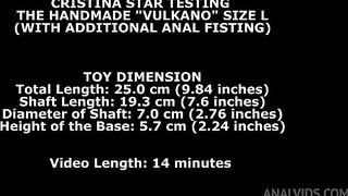 Cristina Starr Testing The Handmade Vulkano Size L (With Additional Anal Fisting) TWT327