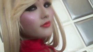 T-Girl Stuffs Her Ass