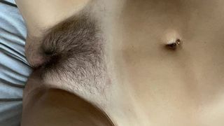 AMATEUR HAIRY ANAL SQUIRTING ORGASM WITH DIRTY TALK FROM MY WIFE.