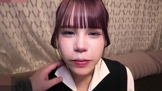 JAPANESE BRUNETTE BEAUTY. CHUBBY BIG TITS AMATEUR BLOWJOB AND CREAMPIE SEX. UNCENSORED, ASIAN, HENTAI