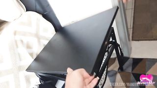 Rotating anal and cumshot inside the anal gape