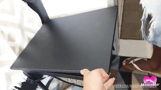 Rotating anal and cumshot inside the anal gape