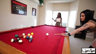 KRIS RIOT & HARMONIE MARQUIS PLAY POOL! THEY ALSO PLAY WITH EACH OTHER