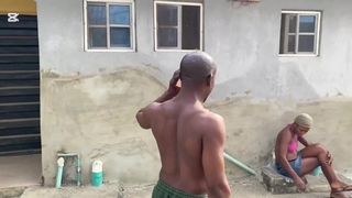 A NEIGHBORHOOD SLUT WHO LOVES BIG COCKS GETS HER BIG ASS FUCKED DOGGY STYLE...