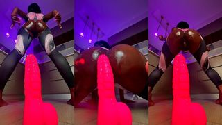 I ALMOST DROWNED MYSELF WITH MY SQUIRT IN THE KITCHEN