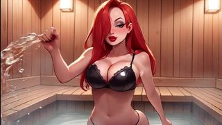 JESSICA FROM WHO FRAMED ROGER RABBIT TEASING YOU WITH HER BIG ASS AND PUSSY AI