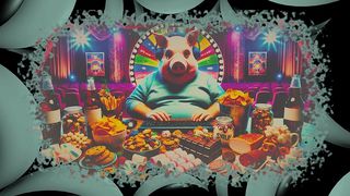THE FAT PIG PORNO GAME GRUB AND WANK
