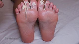 SUBMISSIVE GIVES HIS MISTRESS A FOOT MASSAGE