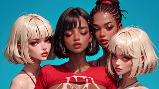 18+ HOT & HORNY RETRO 80S AI TEENS GROPING MASSIVE TITS PART 3