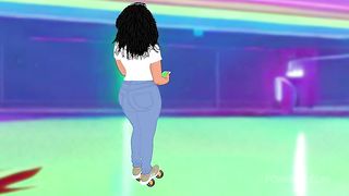 Cj picks up a thick bubble butt ebony beauty and takes her home for some hot ass sex