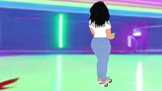 Cj picks up a thick bubble butt ebony beauty and takes her home for some hot ass sex