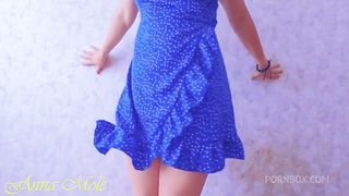 Big white fat juicy butt shakes and twerks then cums from pussy masturbation Anna Mole