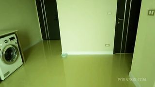 Girl Dog - Fucking a dog in the ass and pussy