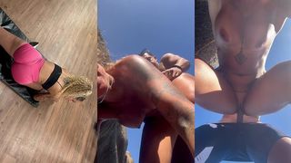 LEVEI A PERSONAL DA ACADEMIA PARA PRAIA DE NUDISMO E COMI ELA COM TODO MUNDO OLHANDO ( COMPLETO )