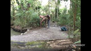 3458 TWO LATINOS BOY FUCKING IN EXHIB CRUISING FOREST