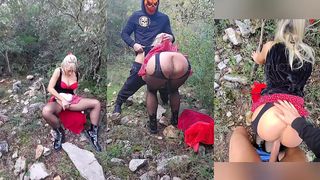 LA SORCIERE D HALLOWEEN SE FAIT BAISER DANS LE BOIS