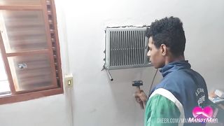 100% anal with the bricklayer of her house