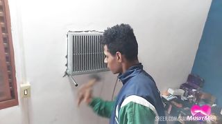 100% anal with the bricklayer of her house