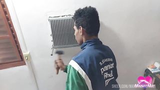 100% anal with the bricklayer of her house