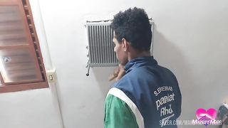 100% anal with the bricklayer of her house