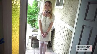 HORNY BLONDE NIKOLE NASH TAKES BRYAN GOZZLING S LARGE COCK UP HER ASS!