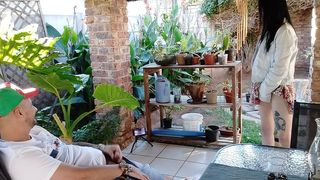 SHE USED US TO WATER PUSSY.