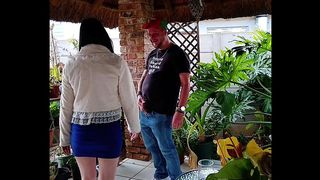 HAVING SOME FUN OUTSIDE IN THE GARDEN