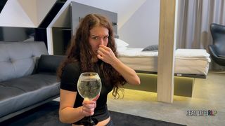 RLP 78: NEW FACE STEFANI JAMESON FIRST PISS DRINKING.
