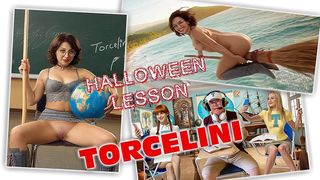 TORCELINI. HALLOWEEN 2025. WITCH TEACHER. BROOMSTICK RIDE!