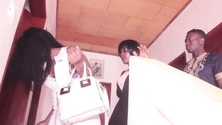 The constant sexual intercourse of the neighbor's new roommate contaminates my friend and me at noon for a hot threesome fucking roughly anal. African porn Movies