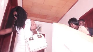 The constant sexual intercourse of the neighbor's new roommate contaminates my friend and me at noon for a hot threesome fucking roughly anal. African porn Movies