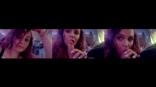 GIVING HIM SOME DEEP THROAT EARLY IN THE MORNING B4 HIS WIFE COMES HOME