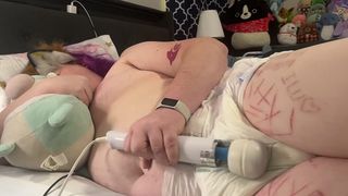 SLEEPILY CUMMING IN MY DIAPER