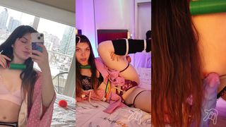 NEZUKO (DEMON SLAYER) FUCKS MONSTER DILDO