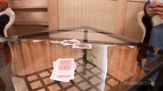 Hot brunette in foursome has hot anal sex and double penetrations