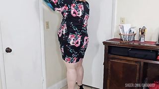 Boss caught Secretary bent over with legs Wide open & eat her pussy