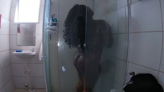 Preta Gordinha sendo comida no banheiro pelo Baiano pirocudo