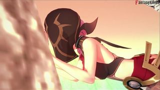 EREMITE LOREMASTER POV SEX - RED - GENSHIN IMPACT - FULL & POV VERSION ON SHEER & PTRN: FANTASYKING3