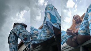 MASSIVE OUTDOOR CUMSHOT