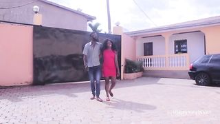 POV with my neighbor's boyfriend, we met at the gate and suddenly the desire to have sex in this freezing climate invaded us and we threw ourselves directly on our neighbor's bed at African porn Movie