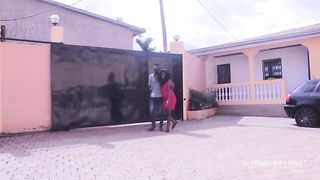 POV with my neighbor's boyfriend, we met at the gate and suddenly the desire to have sex in this freezing climate invaded us and we threw ourselves directly on our neighbor's bed at African porn Movie